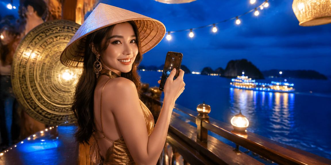 Hình ảnh không khí cá cược và giải trí casino phong cách Việt Nam